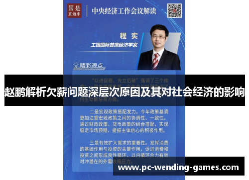 赵鹏解析欠薪问题深层次原因及其对社会经济的影响 赵鹏解析欠薪问题深层次原因及其对社会经济的影响