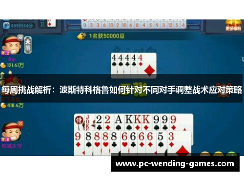 每周挑战解析:波斯特科格鲁如何针对不同对手调整战术应对策略 每周挑战解析:波斯特科格鲁如何针对不同对手调整战术应对策略